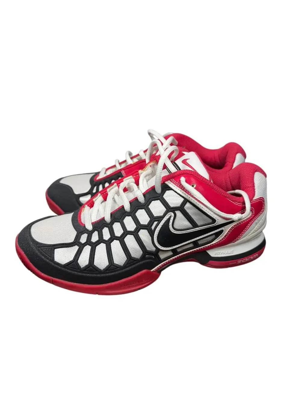 Nike Zoom Breathe 2K11 Red White Black Sneakers Size Men's 7.5 Like New